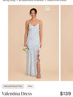 Birdy Grey Valentina Dress — Light Blue Floral Maxi